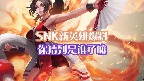 snk最新爆料,揭秘神秘新角色与未来游戏动向